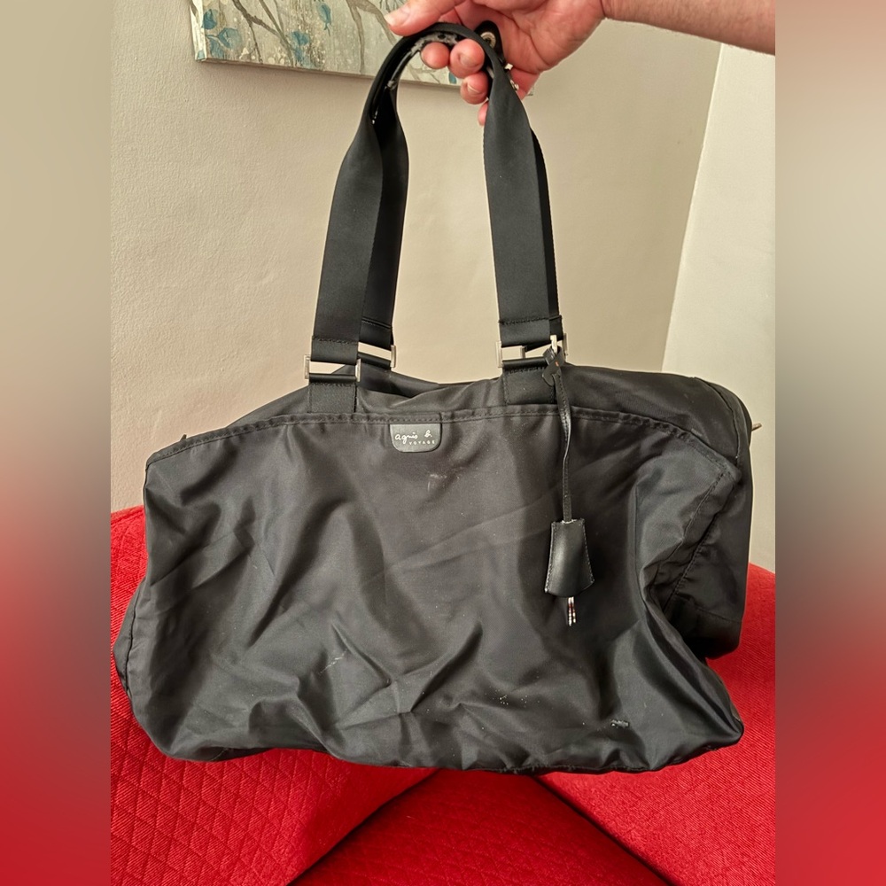 Agnes B Voyage Black Duffel Bag